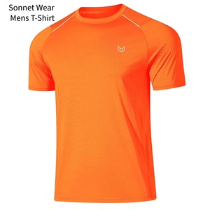 เสื้อยืดแขนสั้นพิมพ์ลายโลโก้ โพลีเอสเตอร์ 100% สำหรับผู้ชาย - Product Image 1