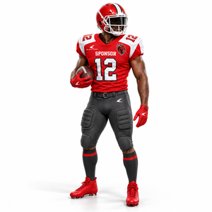 Uniforme de Fútbol Americano Personalizado para Adultos con Manga Corta, Nombre del Equipo Personalizado, 100% Alta Calidad, Precio al por Mayor - Product Image 4