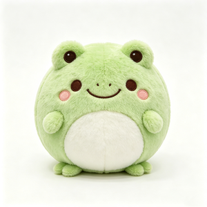 Peluche de Rana Verde Personalizado, Peluche de Rana Redonda y Adorable con Relleno de Algodón PP para Bebés de 0 a 24 Meses - Product Image 3