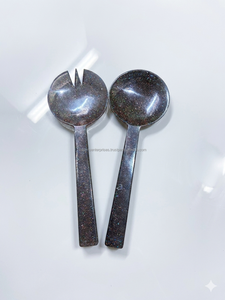 Dye casted epoxy resin new design customized style <b>salad</b> <b>server</b> set Epoxy resin food safe <b>salad</b> <b>server</b> for home and hotel - Product Image 4