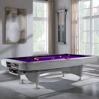 Nouvelle table en ardoise commerciale moderne de luxe avec pieds en bois massif et coussins en caoutchouc Table de billard de billard