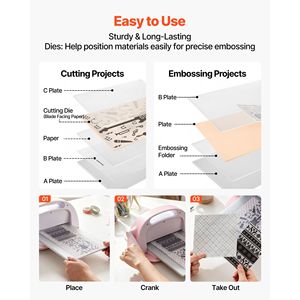 Set di Cartelle per Goffratura per Lavorazioni Artigianali su Carta - 15 Pezzi 4.13 x 5.83 Pollici, Piastre per Sfondi Goffrati per Macchine da Taglio, in Plastica PP - Product Image 5
