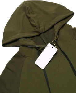 Sudadera con capucha sin mangas de algodón 100% para hombre, holgada, para gimnasio, antiencogimiento, con cuentas digitales, para invierno - Product Image 4