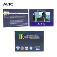 Carte d'invitation vidéo personnalisée pour entreprise de batteries en gros, brochure vidéo, livret, album, carte cadeau numérique