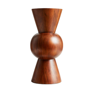 Jarrones de Madera de Acacia de Alta Calidad, Nueva Colección, Estilo Clásico, Ligeros, Decoración para el Hogar, Fabricados en Uttar Pradesh, MULTI - Product Image 2