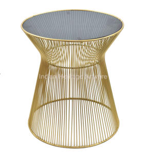 Mesa de Centro de Diseño Moderno con Tapa de Hierro Negro de Alta Calidad para Muebles de Sala de Estar - Product Image 1