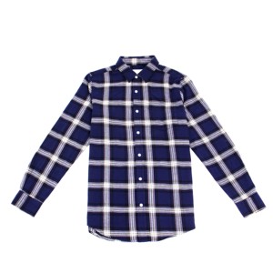 Chemises en flanelle de coton à carreaux à manches longues en gros 2021 - Product Image 1