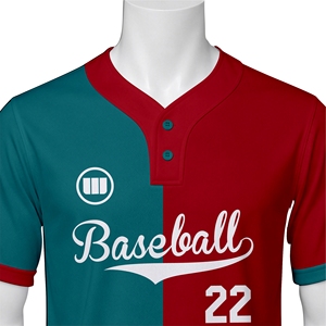 Wida Sports Professional Custom Baseball Jerseys Premium Sublimated Anti-Bacterial V-neck Half Sleeve Teamwear Athletic Apparel - Product Image 4