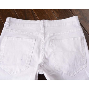 กางเกงยีนส์ทรงสกินนี่ขาดๆ สำหรับผู้ชาย สไตล์นักขี่มอเตอร์ไซค์ แต่งซิปและกระเป๋า  แฟชั่นกางเกงยีนส์ - Product Image 5