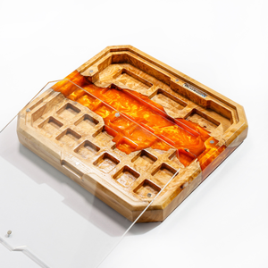 Portaplumas de resina epoxi con diseño de teclas de teclado, Portaplumas de resina con diseño de madera, Decoración artística de resina y madera, Regalo de aniversario, Portaplumas de resina verde, Regalo hecho a mano - Product Image 6