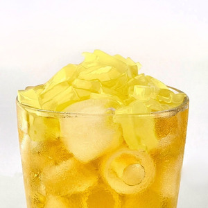 Pineapple Coconut Jelly Nata de Coco Rectangle Strip Shape Standard Fruit <b>Tea</b> Café Beverage Menu <b>Ingredients</b> Material - Product Image 4