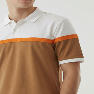 Polo Homme 2026 à Blocs de Couleurs, Manches Courtes, Coupe Classique, Style Décontracté, Tricoté, Respirant, Idéal pour le Golf en Été, OEM - Product Image 3