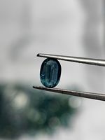 Kyanite de couleur turquoise naturelle, pierre précieuse ovale facettée d'Afrique pour la fabrication de bijoux
