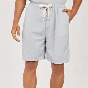 Men's Summer Casual 2-Piece <b>Set</b> Olive Green Cotton T-Shirt Shorts Crew Neck Breathable <b>Knitted</b> Solid Color Workout Wear - Product Image 5