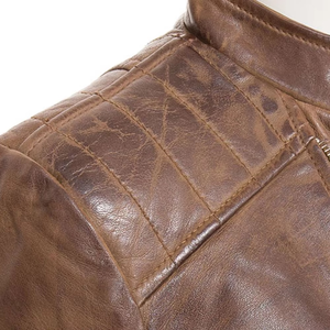 Chaqueta de Cuero de Oveja Genuina para Mujer, Diseño con Logotipo Personalizado, Impermeable, Forrada con Algodón Grueso y Transpirable, para Todas las Temporadas - Product Image 4