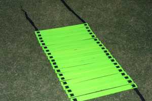 Bright Green Portable Agility Ladder Flatfoot Ladder Drill <b>Strip</b> for Football Soccer Speed Training - Product Image 3