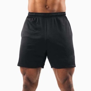 Pantalones Deportivos de Malla Transpirable de Secado Rápido, Doble Capa, Personalizados, 180 Gsm, 100% Poliéster, Shorts de Malla para Hombre, Negros - Product Image 1