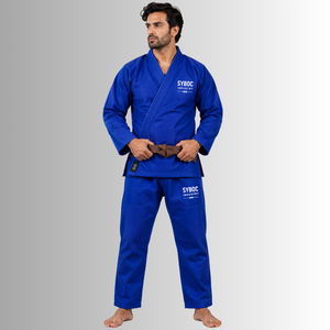 Kimono Azul de Jiu Jitsu Brasileño (BJJ) para Hombre, Tejido Perla, Pantalones Ripstop, Homologado por la IBJJF para Competición, Torneo y Grappling, para Adultos - Product Image 1