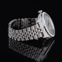 Montre de luxe pour homme KRISHNAM JEWELS, tendance, avec mouvement Seiko à quartz, boîtier en acier inoxydable, cadran en cristal saphir, date automatique