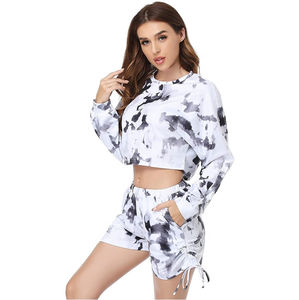 Conjuntos Cortos Casuales de Verano para Mujer, Color Sólido, con Etiquetas Personalizadas, Servicios OEM de Fábrica, Precio Bajo, 2026 - Product Image 1