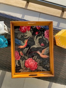 Hot Selling Wooden Serving Tray for <b>Kitchen</b> and Dining Perfect for Coffee and Tea Service or Home Decor - Product Image 2