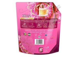 Adoucissant textile Comfort Water Parfum Pivoine 1,7L x 4 sachets - Product Image 2