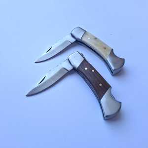 Couteau pliant très vendu, prix d'usine, manches en bois de rose et en os, couteaux pliants en acier inoxydable pour la survie en plein air, la chasse et le camping - Product Image 5