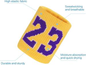 Muñequera Deportiva para Hombre y Mujer - Banda Absorbente de Sudor de Tela de Rizo para Tenis, Baloncesto, Correr, Gimnasio - Product Image 4