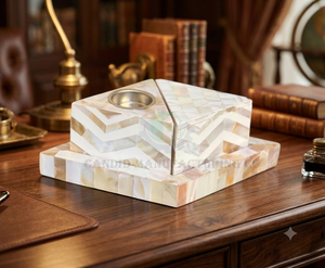 Ensemble de brûleurs d'encens faits à la main en nacre, porte-encens en coquille blanche, brûleur d'aromathérapie pour décoration religieuse - Product Image 3