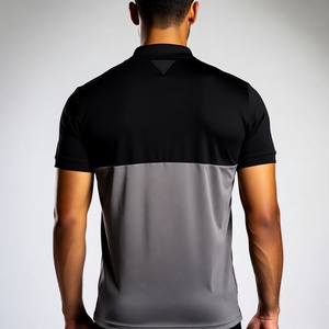 เสื้อโปโลลำลองผู้ชาย ผ้าฝ้ายผสมเนื้อนุ่ม แห้งเร็ว สวมใส่สบาย เหมาะสำหรับฤดูร้อน แฟชั่นเสื้อผ้าสำหรับกิจกรรมกลางแจ้งและธุรกิจ - Product Image 5