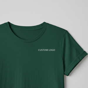 Camisetas de Algodón para Mujer en Color Verde Oscuro, Camiseta Tipo Pullover de la Mejor Calidad, Camisetas de Tela Premium para Mujer a un Precio Accesible - Product Image 3