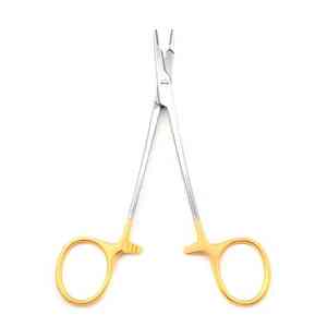 Porte-aiguilles manuel Olsen Hegar de haute qualité, forceps-ciseaux 17 cm en acier inoxydable, instruments chirurgicaux, porte-aiguilles de suture CE - Product Image 3