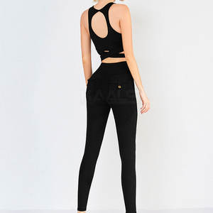 Ropa deportiva ajustada y transpirable con leggings elásticos y sujetador deportivo para la rutina diaria de entrenamiento. - Product Image 6