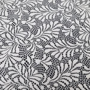 Cinta Elástica de Encaje con Diseño Floral, 23 cm, Nailon y Spandex, Tejido Elástico para Vestidos de Novia, Lencería y Ropa, Ligero - Product Image 3