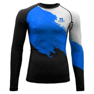 Rashguard de qualité supérieure, design personnalisé, sublimation, tissu extensible à séchage rapide, respirant, pour l'entraînement et les vêtements de sport - Product Image 1