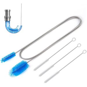 Set di 3 Spazzole Flessibili per Pulizia Scarichi e Canne da Pesca, 75 Pollici, con Tubo Elastico a Doppia Estremità da 8 Pollici in Nylon - Product Image 4