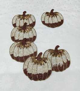 Rabit Design Polyester/Cotton <b>Coaster</b> with Floral Pattern Embroidered Eco-Friendly for Home Use Indian Handmade <b>Table</b> Decorative - Product Image 4