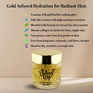Lotion hydratante en gelée Gold Leaf pour améliorer la flexibilité et l'éclat de la peau, 60 g - Product Image 2
