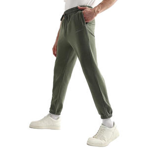 Skinny Tapered Jogger <b>Pants</b> <b>Men</b> Zipper Pockets Premium Cotton Blend <b>Running</b> Sweatpants - Product Image 2