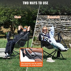 Silla de Camping Reclinable con Capacidad de Carga de 300 Libras, Silla Plegable con Reposacabezas, Reposapiés y Bolsa de Almacenamiento para Acampar al Aire Libre - Product Image 5