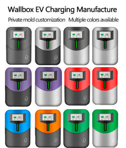 Borne de recharge murale OCPP Smart EVSE 32A Type 2 Triphasée avec contrôle WiFi via application 7kW-22kW, Nouveau Câble OEM 5m pour Voiture Électrique à Domicile - Product Image 4