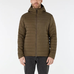 Veste matelassée en duvet de haute qualité avec logo personnalisé OEM, veste matelassée à capuche pour homme, vêtements d'hiver, veste matelassée pour homme - Product Image 2