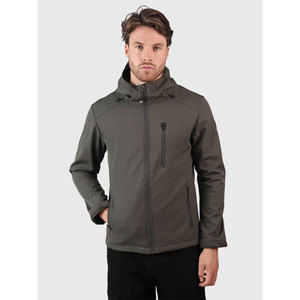 Veste Softshell Homme Personnalisée à Capuche, Coupe Vente Chaude, Coupe-vent, Fermeture Éclair, Coupe Droite, Idéale Hiver et Activités Extérieures, Prix de Gros Abordable - Product Image 4
