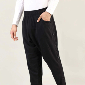 <b>Wholesale</b> Custom Men's Casual Canvas Fleece <b>Flared</b> <b>Sweatpants</b> Breathable Drawstring Closure Lightweight Eco-Friendly - Product Image 1