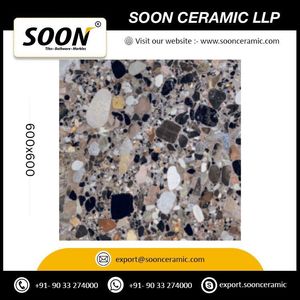 Cobbestene - Porcelana Pulida con Acabado Brillante Natural, 8.5 mm de Grosor, Baja Absorción de Agua, Resistente al Desgaste, 600x600 mm, Diseño Moderno - Product Image 5