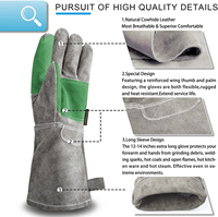 En gros, Gants de sécurité en cuir de chèvre grainé, respirants, quatre saisons, longueur coude, robustes, pour la conduite de camions, l'entrepôt et l'extérieur