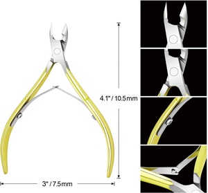 Nail Tech Tools Stainless Steel Cuticle Nipper Chrome plate Manicure Salon Cuticle Nippers - Product Image 3