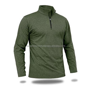 Sudadera con logotipo de media cremallera XL para hombre, conjunto de chándal de lana transpirable gris de diseño personalizado, conjunto informal de Fitness largo de invierno de talla grande - Product Image 4