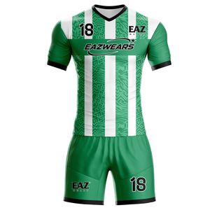 Ensemble de maillots de football personnalisés, tenue de sport haut de gamme pour équipe, fabrication OEM ODM, vente en gros, uniforme d'entraînement et de match, uniforme de football - Product Image 1