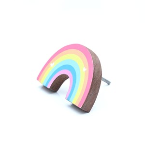 New Arrival Acacia Wood Kids Drawer <b>Knobs</b> Rainbow Cabinet <b>Dresser</b> Pulls High Quality Wooden Furniture Handles <b>Knobs</b> Contemporary - Product Image 1